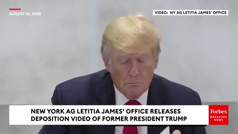 DEPOSITION VIDEO RELEASED_ Trump Grilled By New York AG Letitia James In Newly-Released Video