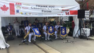 The Canadian and Polish Forces band