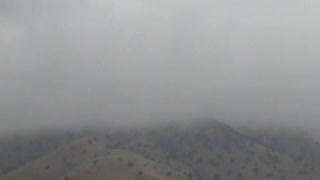 Mountain in Cloudy Foggy Weather