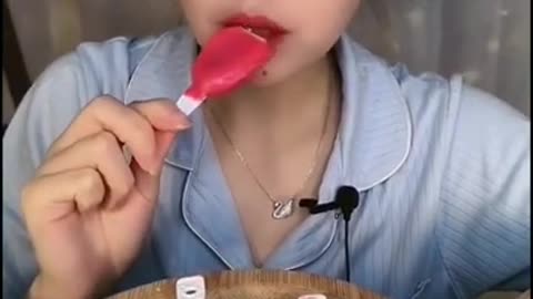 ASMR MUKBANG| Chocolate Desserts, Choco Ice cream, Edible Spoon, Mochi, Maltesers, Eating