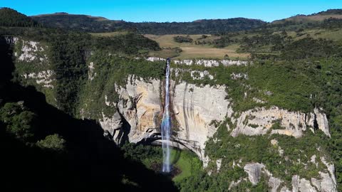 Bugres Waterfall in Urubici, SC, Brazil.