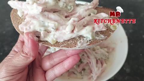 German Meat Salad – Fleischsalat!! Lets learn from Grandmother's Recipe!! Easy and tasty