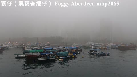 霧仔（晨霧香港仔）Foggy Aberdeen, mhp2065, 05Mar2022 #香港好大霧 #香港仔好大霧