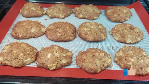 For tea of ​​3 eggs and 3 apples! A whole mountain of healthy and tasty cookies.