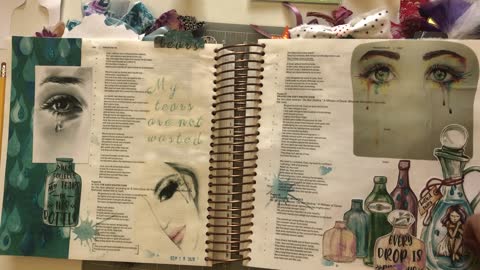 Let's Bible Journal Psalm 56 (from Lovely Lavender Wishes)