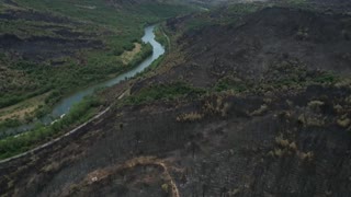 Navarra, a vista de dron tras los incendios forestales