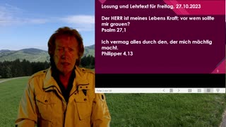 Losung - Wort zum Tag 27.10.2023