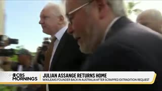 WikiLeaks founder Julian Assange returns to Australia after guilty plea CBS News