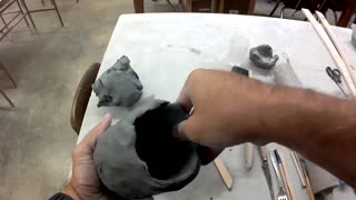 How to make a basic clay pinch pot part I
