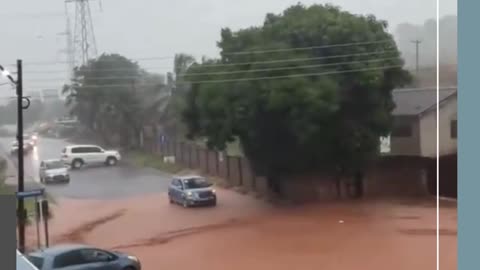 The excessive downpours have transformed the streets of the capital of Ghana