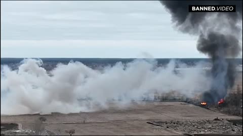 VIDEO Russian "Flying Tank" Helicopter Shot Out Of The Sky By Ukrainian Forces (NO SOUND)