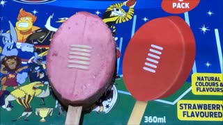 AFL Footy Frozen Dessert Treats Packshot vs Product