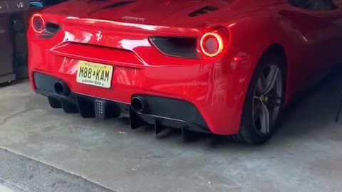 Ferrari 488 Spider Cold Start!