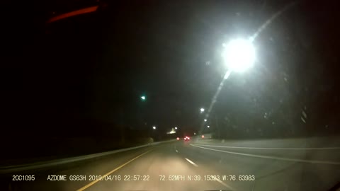 Dash Cam Captures Bolide Meteor