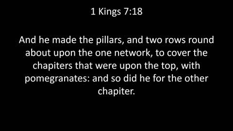 KJV Bible 1st Kings Chapter 7