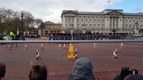 Buckingham Palace~ Guards and Band