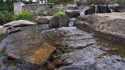St. Augustine Pondless Waterfall Construction