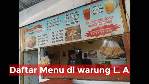 Warung Nasi uduk dan ikan bakar di Tarakan