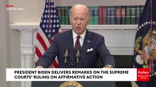 Biden Has No Clue How Affirmative Action Works