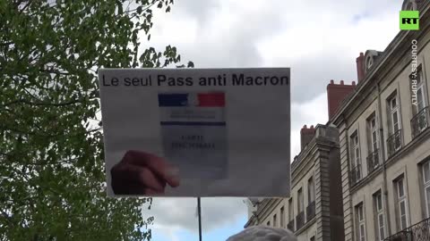 Anti-fascist protesters march in Nantes against upcoming election