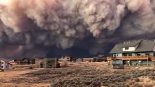 Apocolyptic view from home in Granby, Colorado after fire explosion