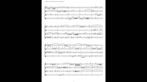 J.S. Bach - Well-Tempered Clavier: Part 2 - Fugue 18 (Flute Quartet)