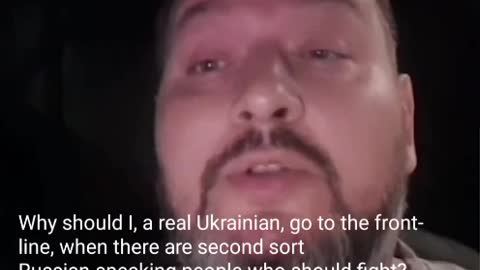 Supremacist Ukrainian thinks he's exempt from army service as only second-sort of people