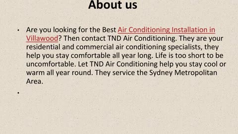 Best Air Conditioning Installation in Villawood.