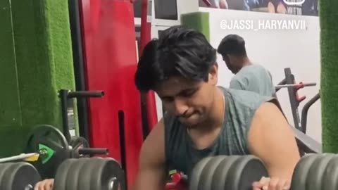 80 kg dumble press by indian powerlifter From haryana