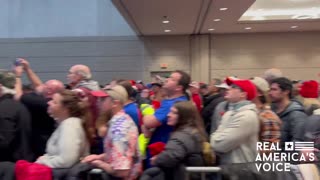 President Donald Trump spoke to a packed house