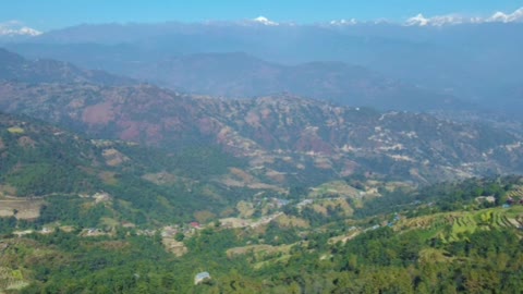 The most beautiful Everest views from Nagarkot hill point (Amazing views) (Nepal)
