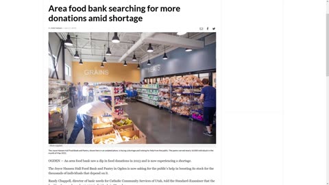 Food Bank in Ogden, UT in Dire Need of Help Among Food Shortage