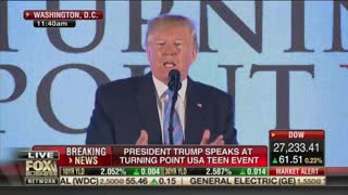 Trump blasts Tlaib at Turning Point USA Conference