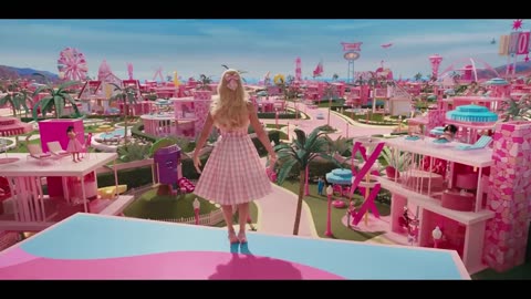 The wonders of Barbie Land and a Barbie's dream home. Margreth Robbie's Barbie Land