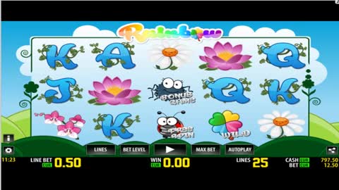 Rainbow HD Slot! 100 Free Spins Casino Bonus! LINKS!!!