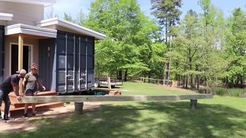***We Built An Off Grid SHIPPING CONTAINER HOME (start to finish)***