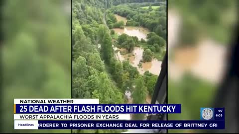25 people dead in Kentucky after severe flooding