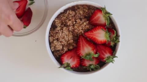 Strawberry 🍓 oat meal plan