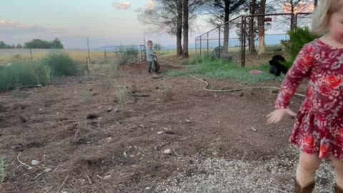 Farm Kids Discover Disassembled Deer Dummy