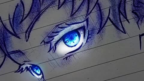 How I draw ✨ professional ✨ gojo's eyes ❤️‍🔥
