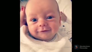 baby smiley and cute laughing