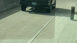 Tires Tumble out of Trailer in Texas