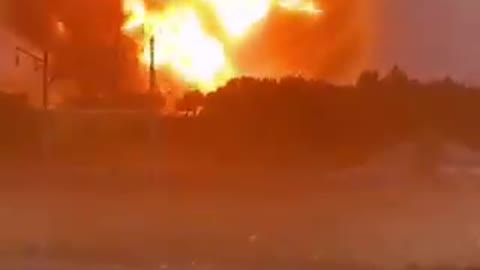 JUST IN - Massive explosion at a military facility near Taraz, Kazakhstan