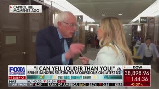 Bernie LOSES IT On Reporter For Asking A Simple Question