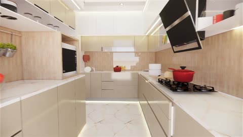 Modular Kitchen Interior design with Walkthrough, budget friendly interior design| Kitchen Interior