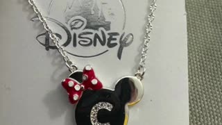 Disney Parks Minnie Mouse Letter C Child Size Necklace #shorts
