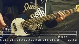 H.I.M. - Gone With The Sin Bass Cover (Tabs)