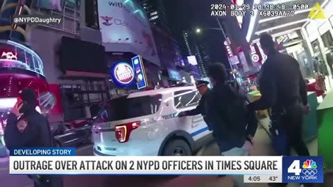 Manhattan DA faces outrage over bail in Times Square NYPD attack