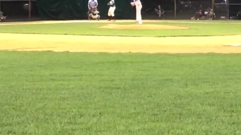 Father Catches Son's Home Run with Bat Given as Birthday Present