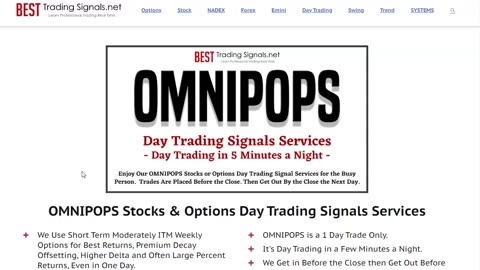 OMNIPOPS Options Day Trading Signals Makin Money Update